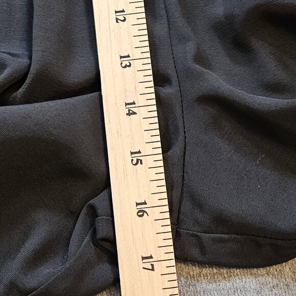 Emblem Pants Women 16 Black Waist Embroidery Tribal Elastic Zip Pleated Boho VTG - Picture 5 of 16